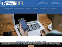 Tablet Screenshot of pcundhandy-shop.de